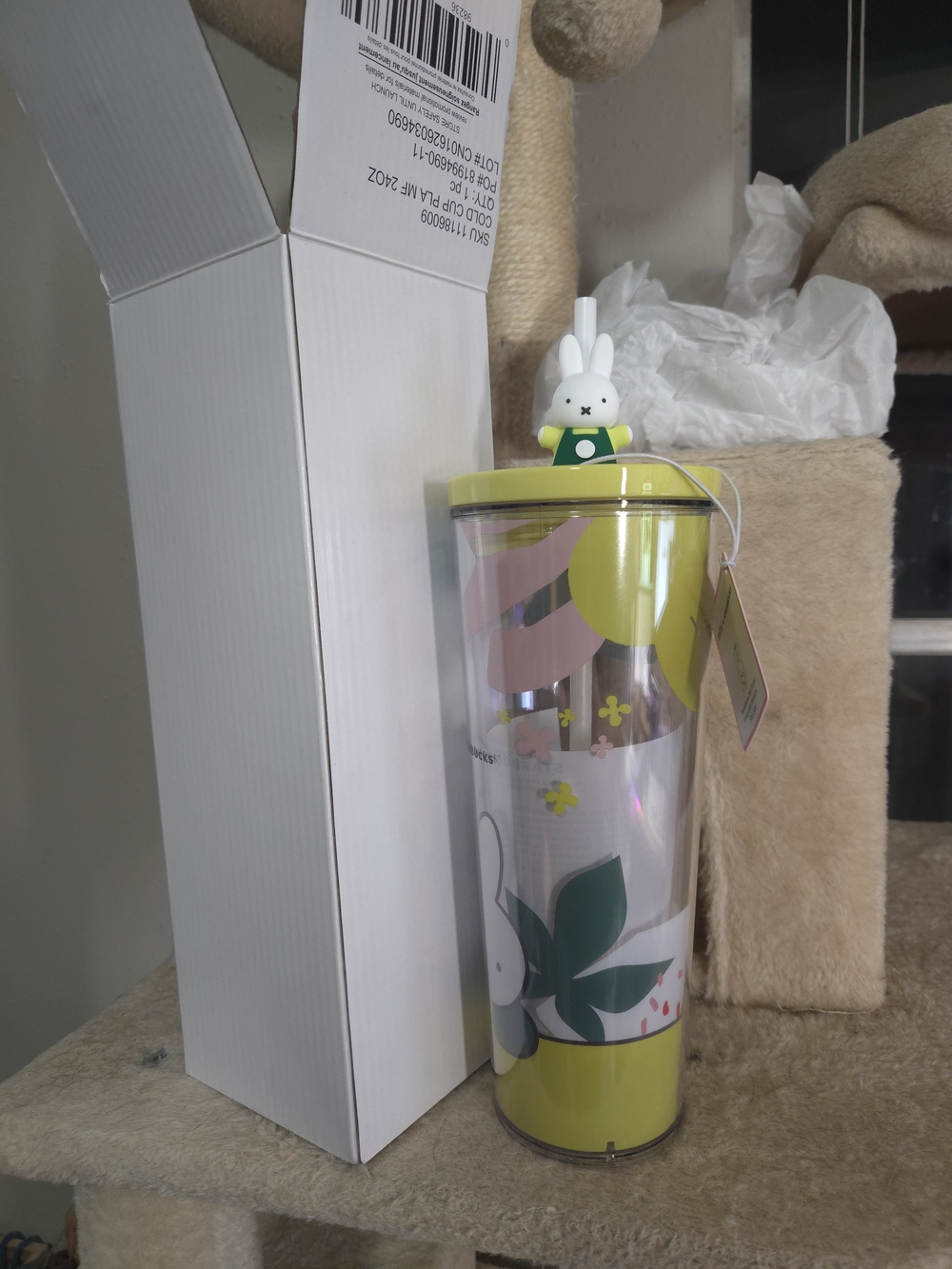 Starbucks x miffy cold cup tumbler